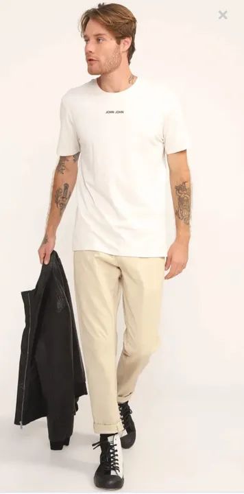 Camiseta John John Logo Branca - Foto 2