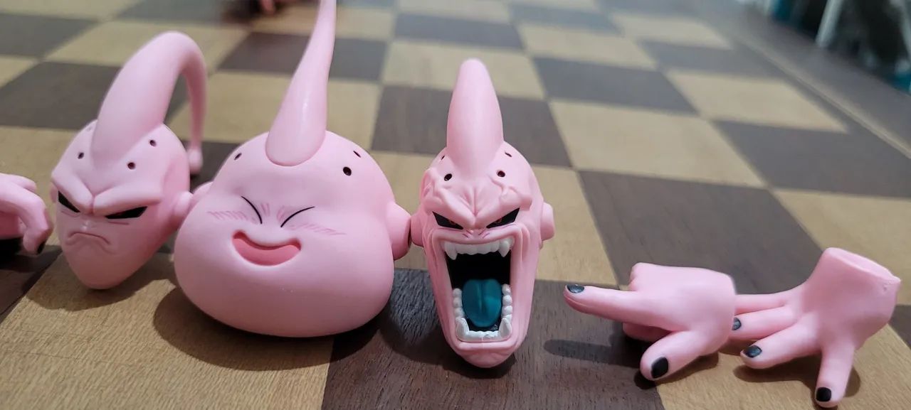 Cabeças Super Majin Boo Sh Figuarts Bandai Boneco Original - Foto 2