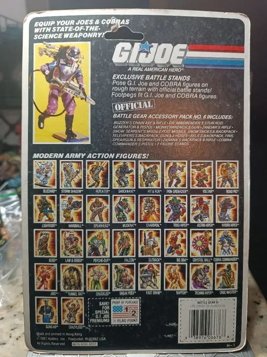 GI JOE/COMANDOS EM AÇÃO/ACCESSORY PACK #6 - Hobbies e coleções