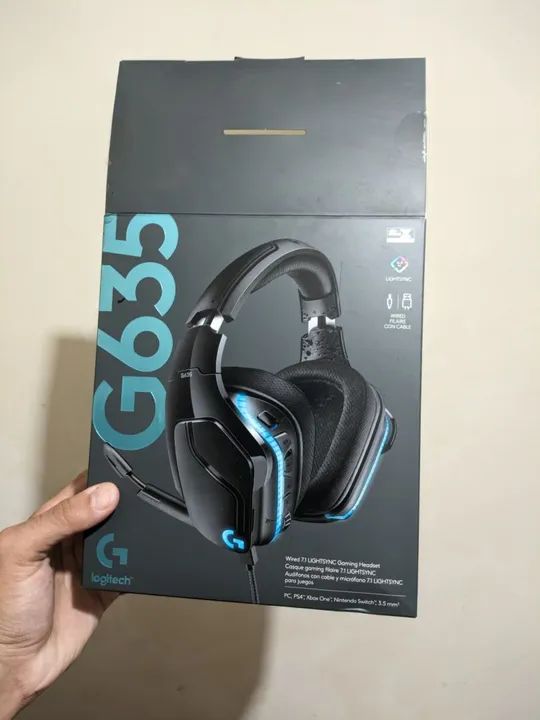 Headset Gamer Logitech G635 - Preto - Foto 2