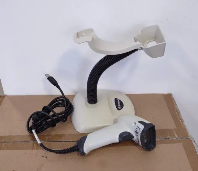 Kit com 2 leitores de códigos de barras USB com suporte - Foto 3