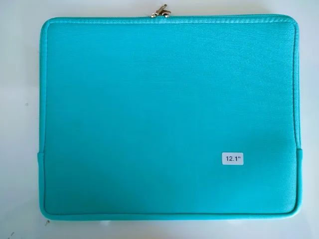 Capa case de Neoprene para notebook de 12,1" Verde Água