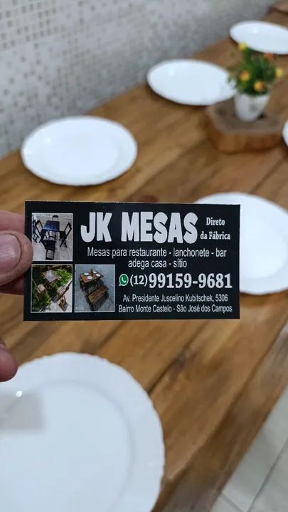 Mesa nova rústica para área gourmet  - Foto 5