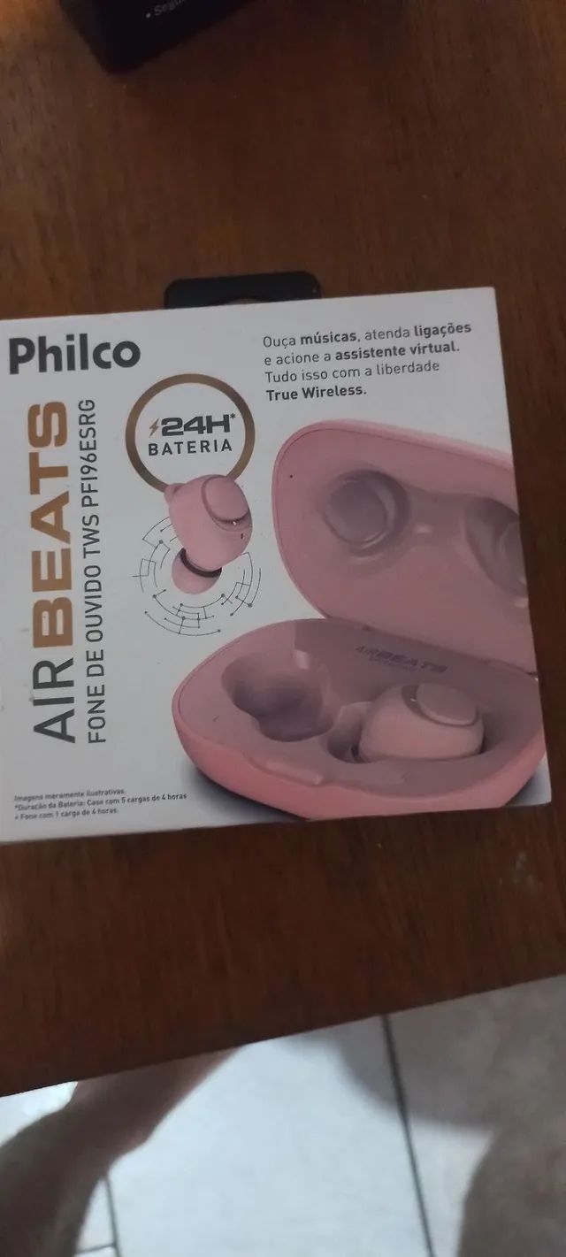 Fone De Ouvido Bluetooth Philco Air Beats Tws - Rosa