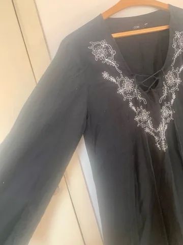 Bata Cori preta em viscose - Tam M - Foto 3
