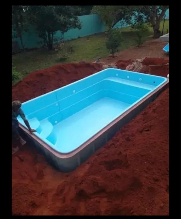 Piscina de fibra 5 metros instalada + Kit filtrante  - Foto 2