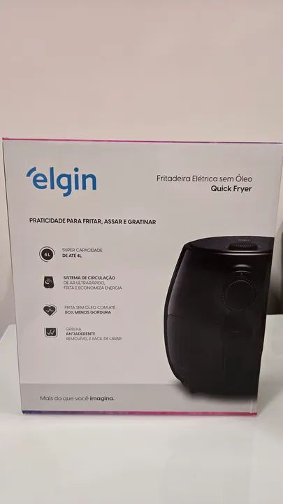 Air Fryer Elgin 4 Litros 110v - Lacrada e com NF - Foto 3