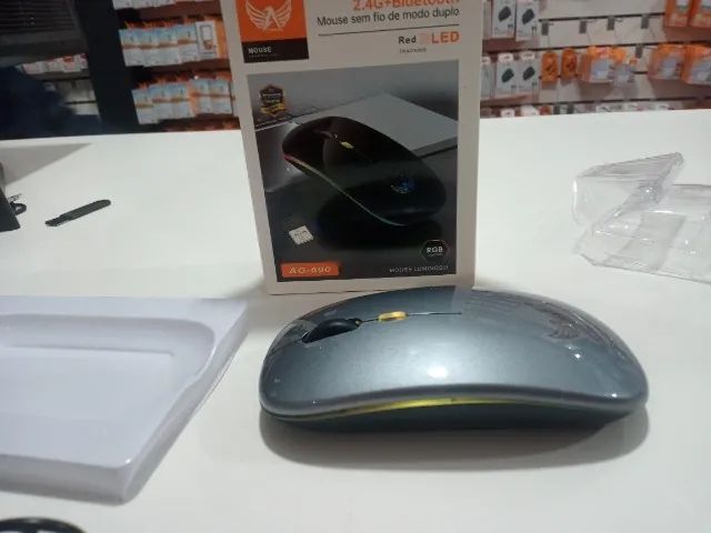 Mouse Sem Fio Recarregável 2.4GHz Altomex AG-690 - Foto 4