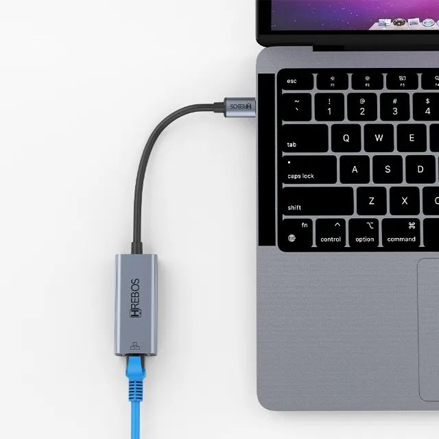 Adaptador Type-C para Ethernet Premium - Hrebos - Foto 2