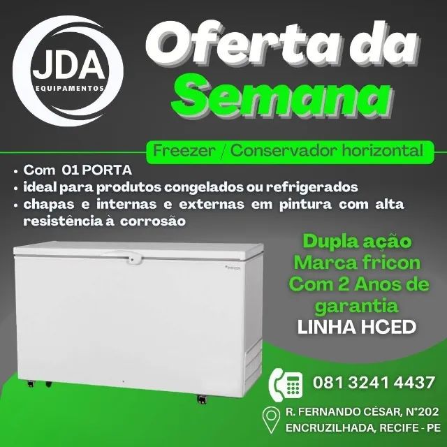 Freezer horizontal dupla ação- 2 anos de garantia - 503 litros -2 tampas - Foto 4