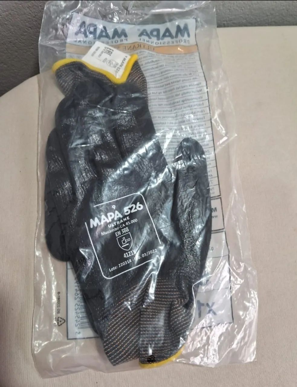 Luva de proteção mecânica