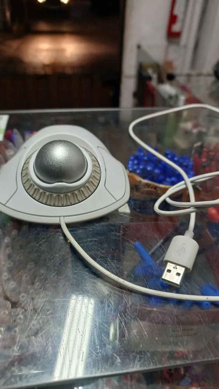 Mouse Trackball Ergonômico com Fio - Foto 2