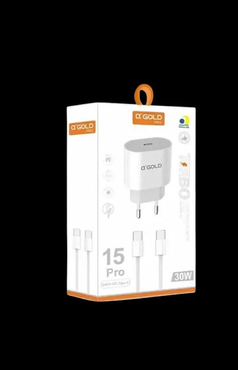 Kit Cabo e Carregador Tipo C 30W A'Gold Pro - Novo - Foto 3