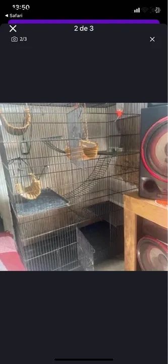 Gaiola para roedores 