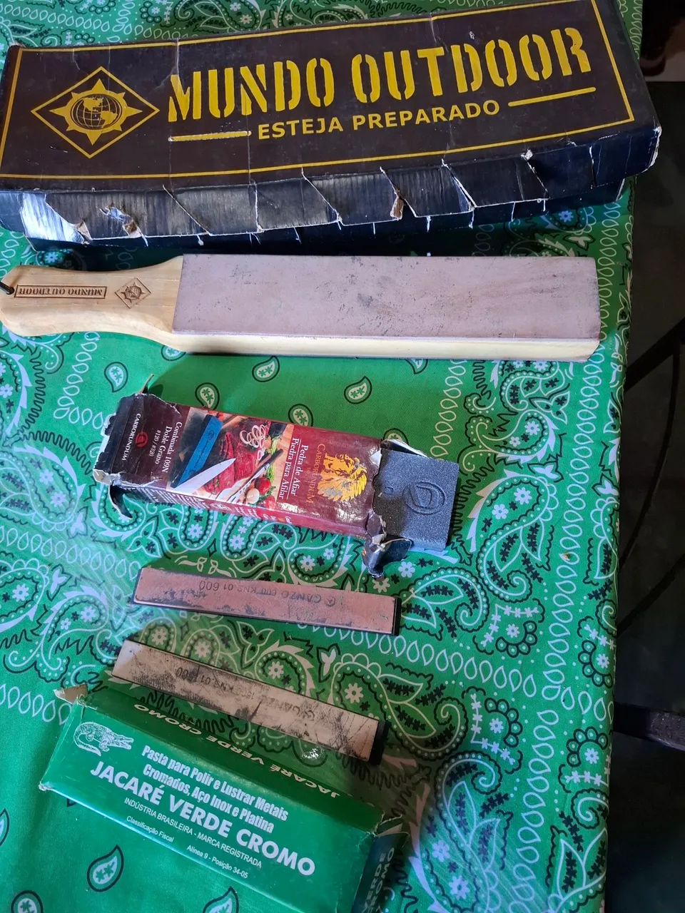 Kit Afiação de Facas e Ferramentas Mundo Outdoor