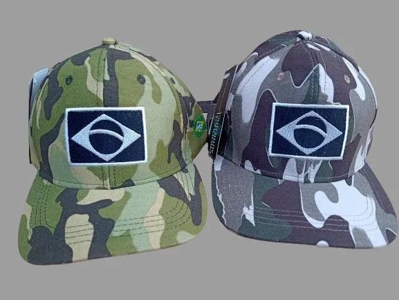 2 Bonés Camuflado Bandeira do Brasil - Foto 3