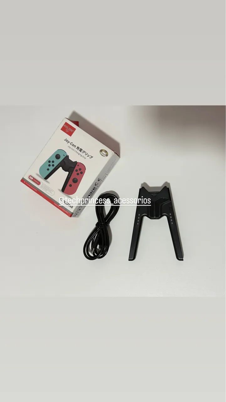 Suporte Encaixe Joy-con Nintendo Switch Grip Em V AOLION - Foto 3