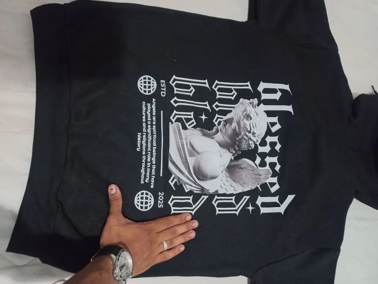 Casaco com Capuz Blessed - Estilo Streetwear - Foto 3