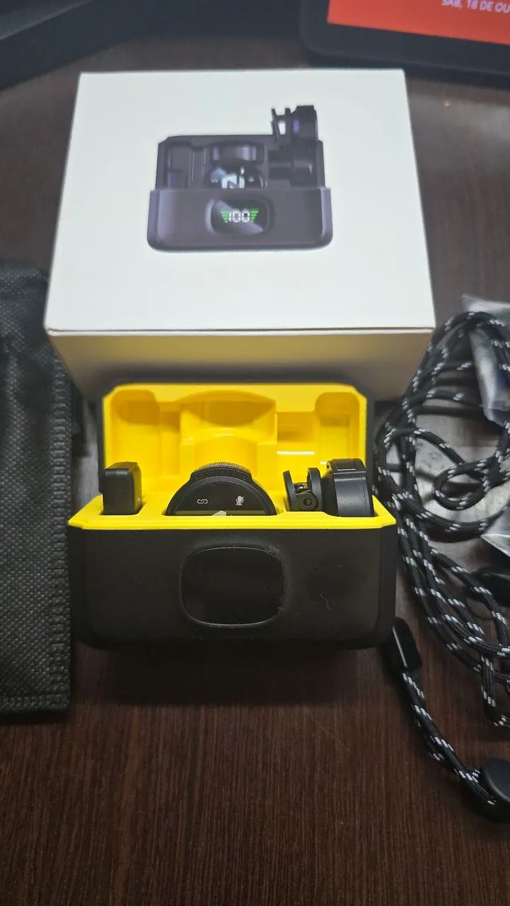 Microfone duplo redução de ruido sem fio Zcco J6 - Foto 2