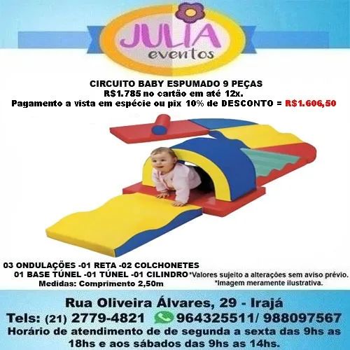 Espumado Circuito Infantil Baby 9 peças