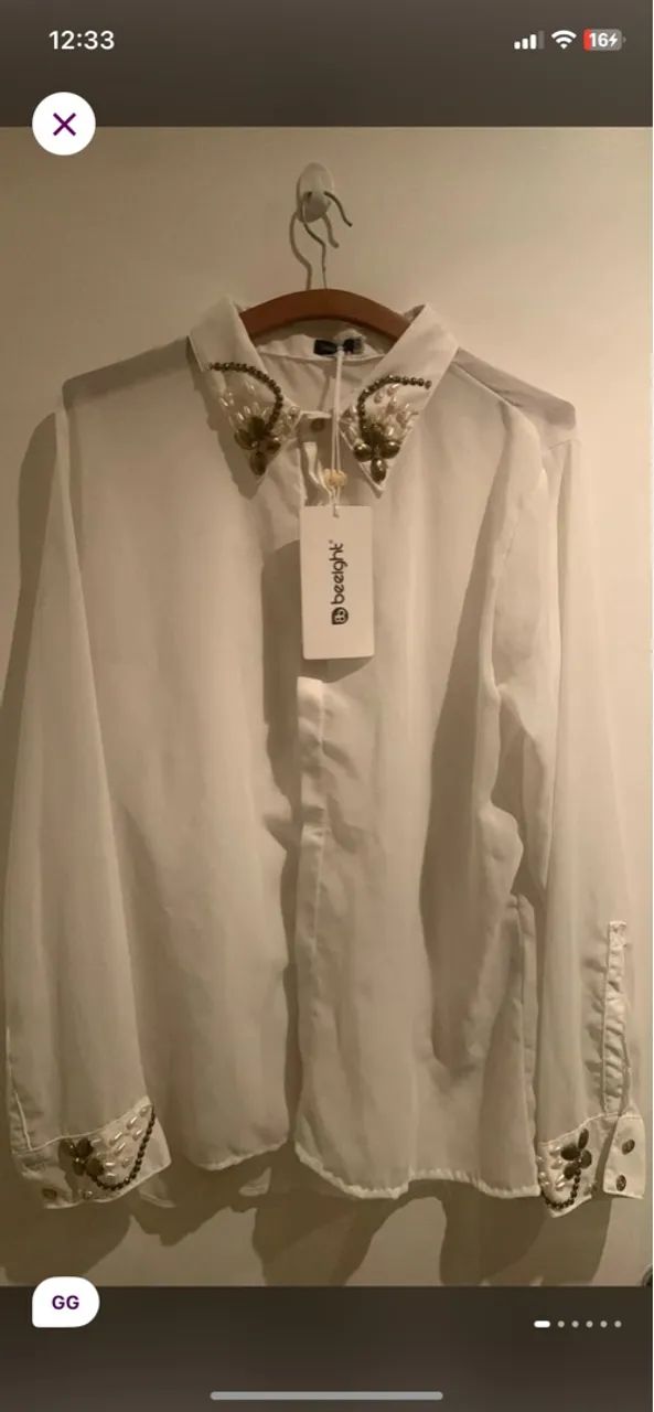 Camisa branca feminina - Foto 3