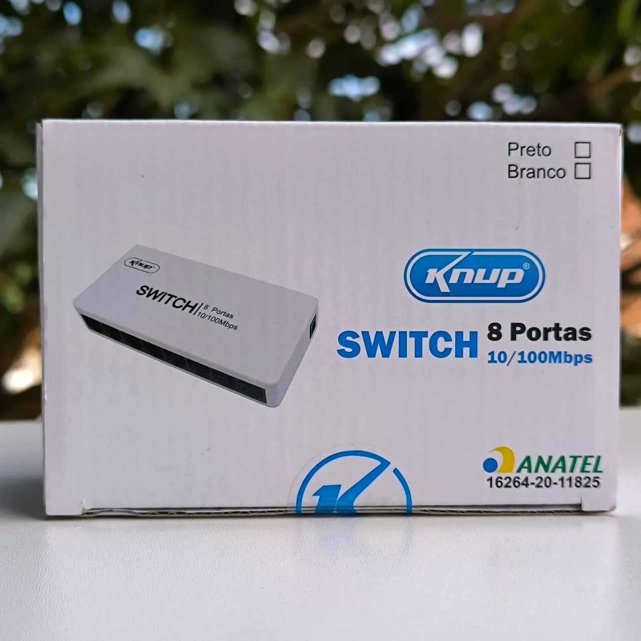 Switch de rede hub com 8 portas RJ45