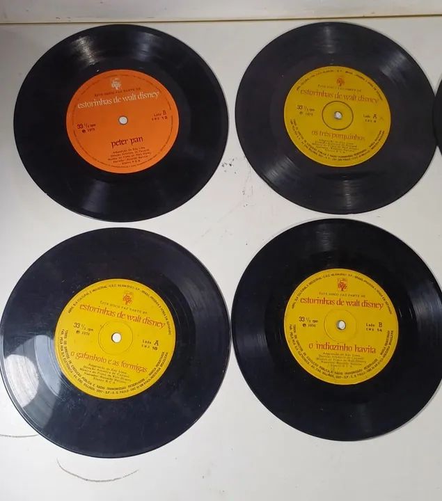 Estórias de Walt Disney - Vinil - 10 discos SEM TESTAR E SEM CAPA  - Foto 3