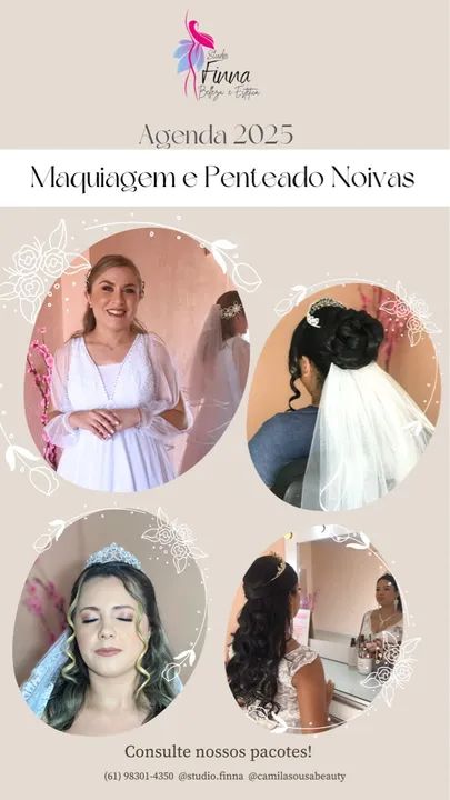 Maquiagem e Penteado Noivas