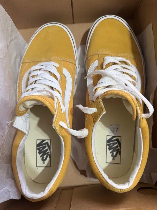 Tênis Vans Old Skool Amarelo Masculino 42 - Foto 5