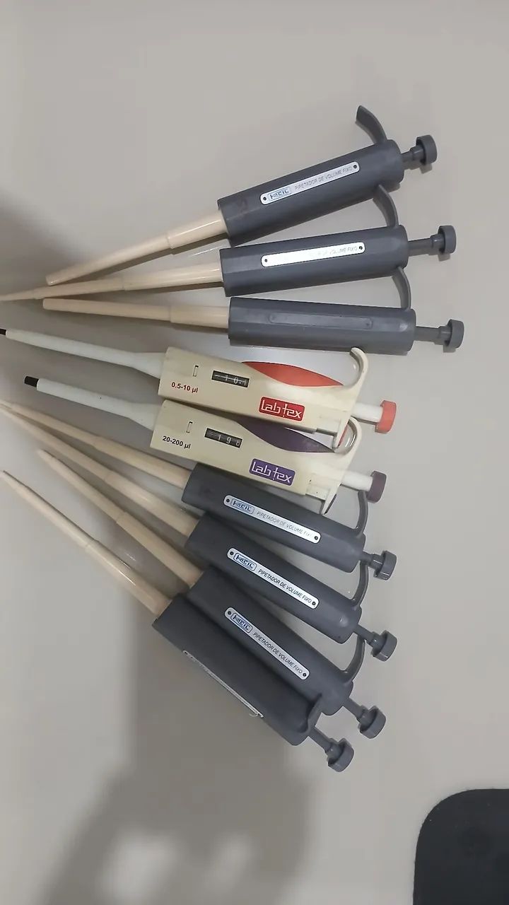  Micropipetas de Laboratório Clínico - Necessitam Calibração, Bom Estado