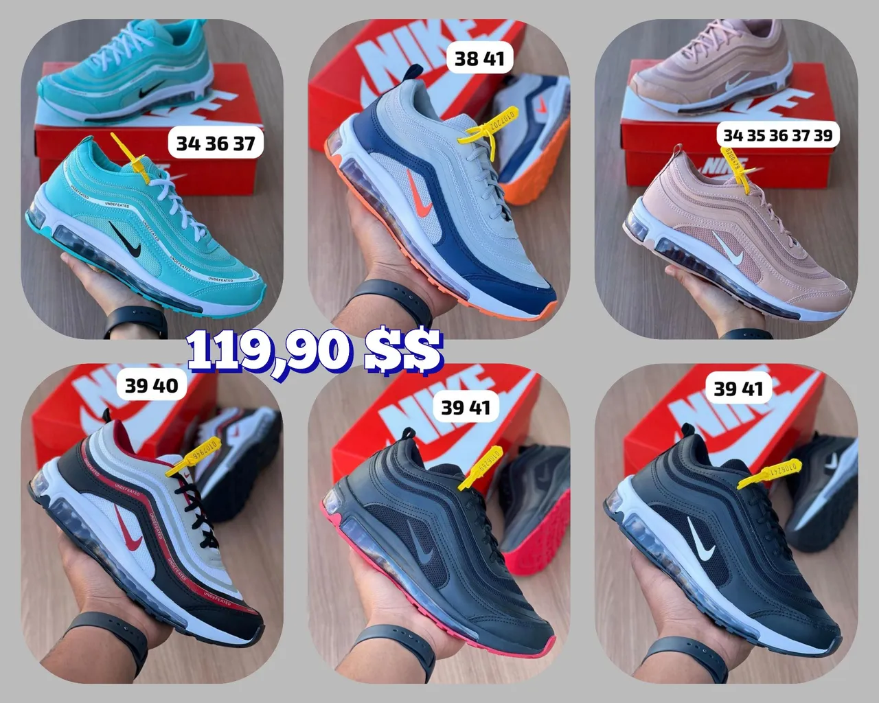Tênis Nike Air Max 97 - Cores e tamanhos variados