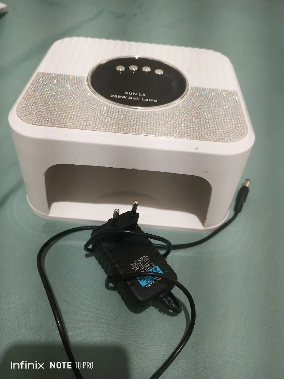 Luminária de Unha SUN L5 268W com Detalhes em Strass