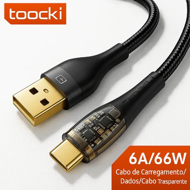 Cabo USB-C 66W 6A - 3 Metros! - Foto 2
