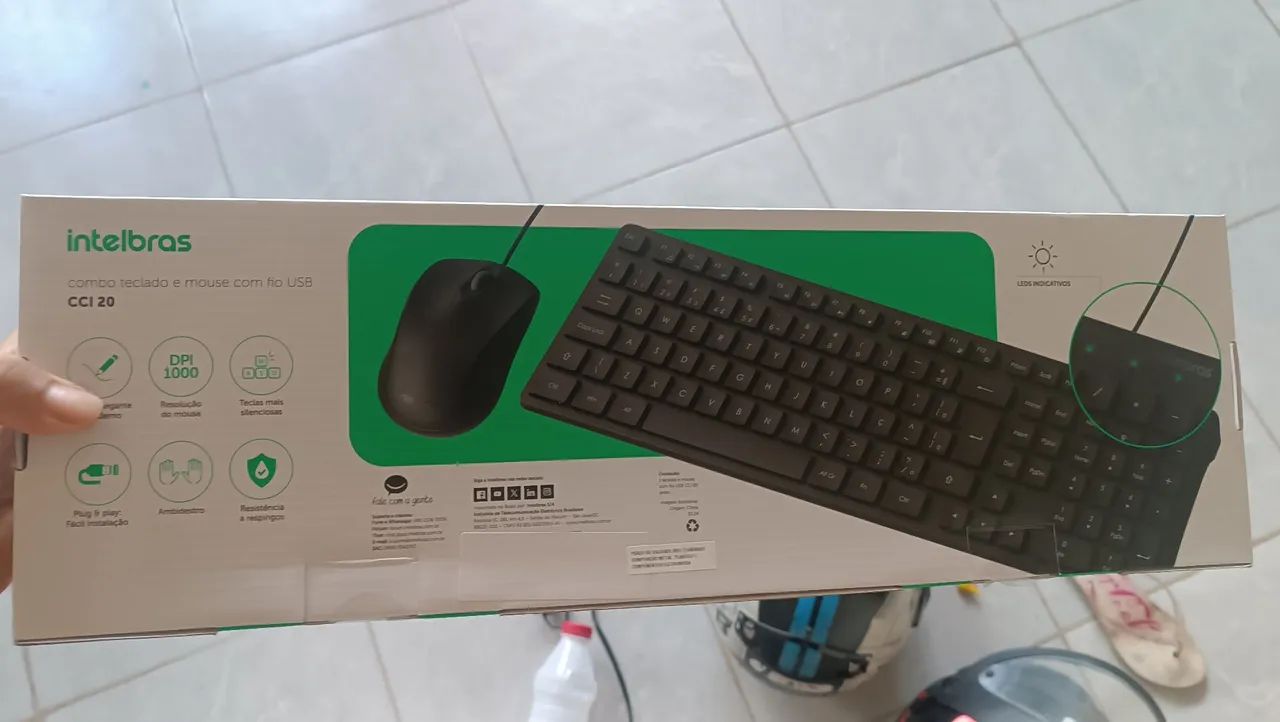 Combo Teclado e Mouse com Fio USB Intelbras CCI 20 - Foto 2