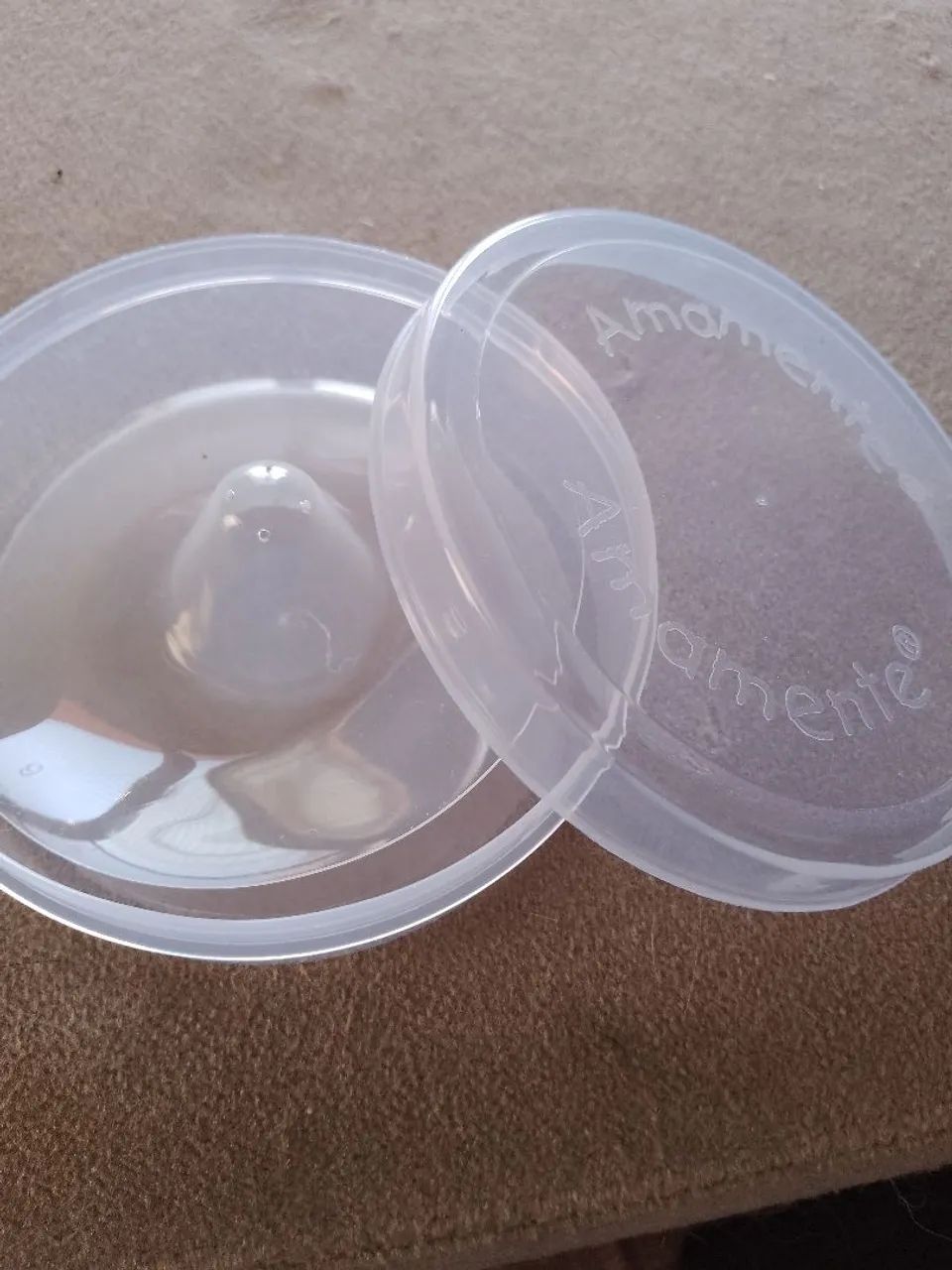 Bico de Silicone protetor de seio para amamentação 