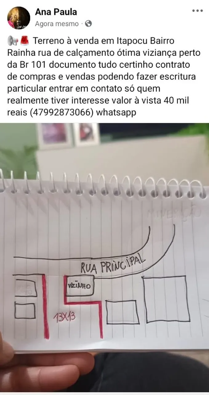 Terreno à venda