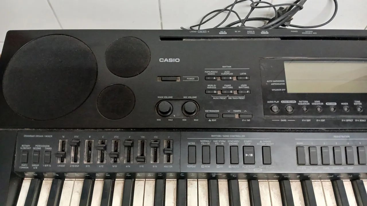 Teclado Casio Ctk 7000 61 Teclas Sensitivas + Suporte Teclado<br