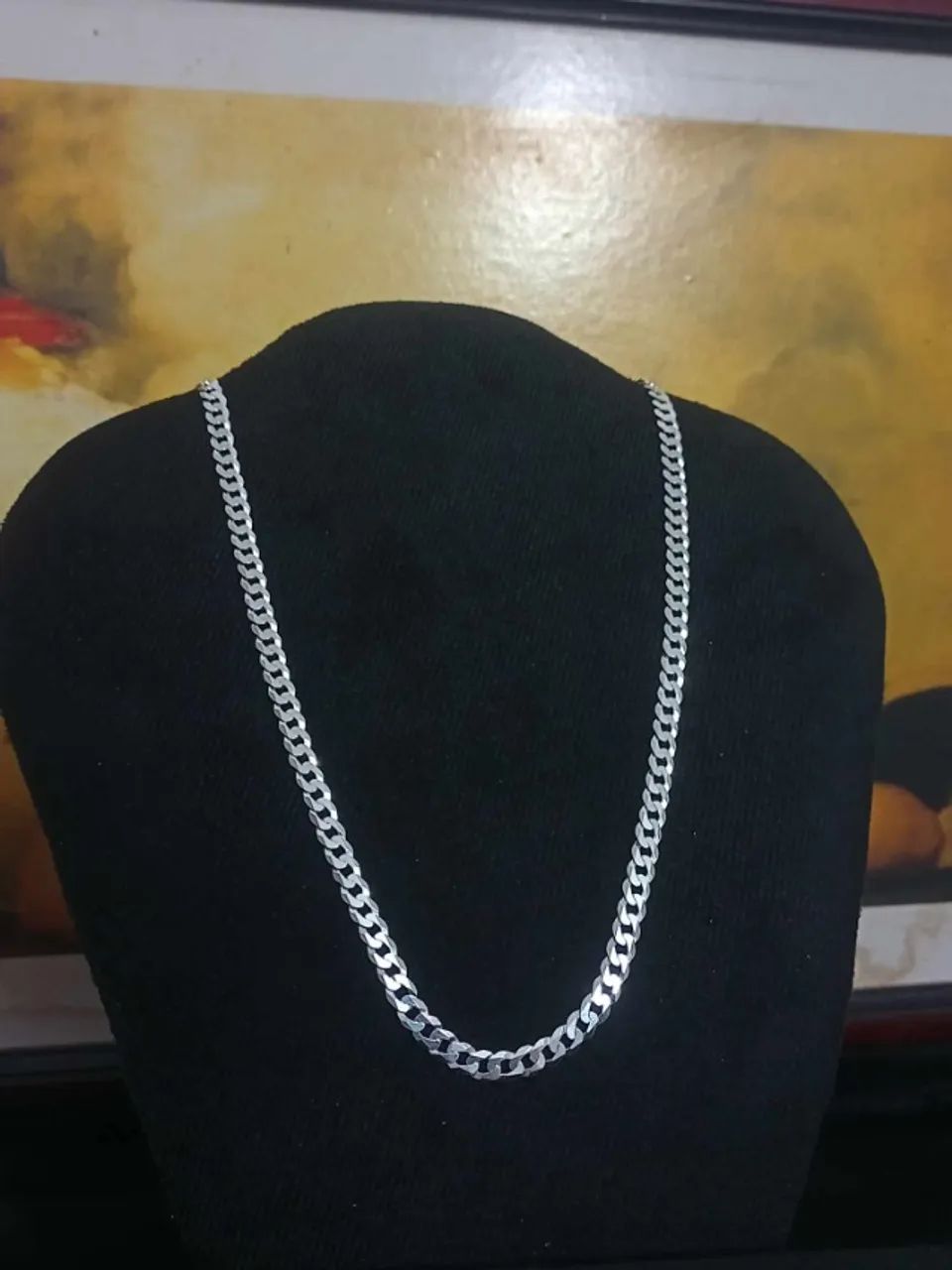Prata 925 Cordão Escamado 5mm 70cm 
