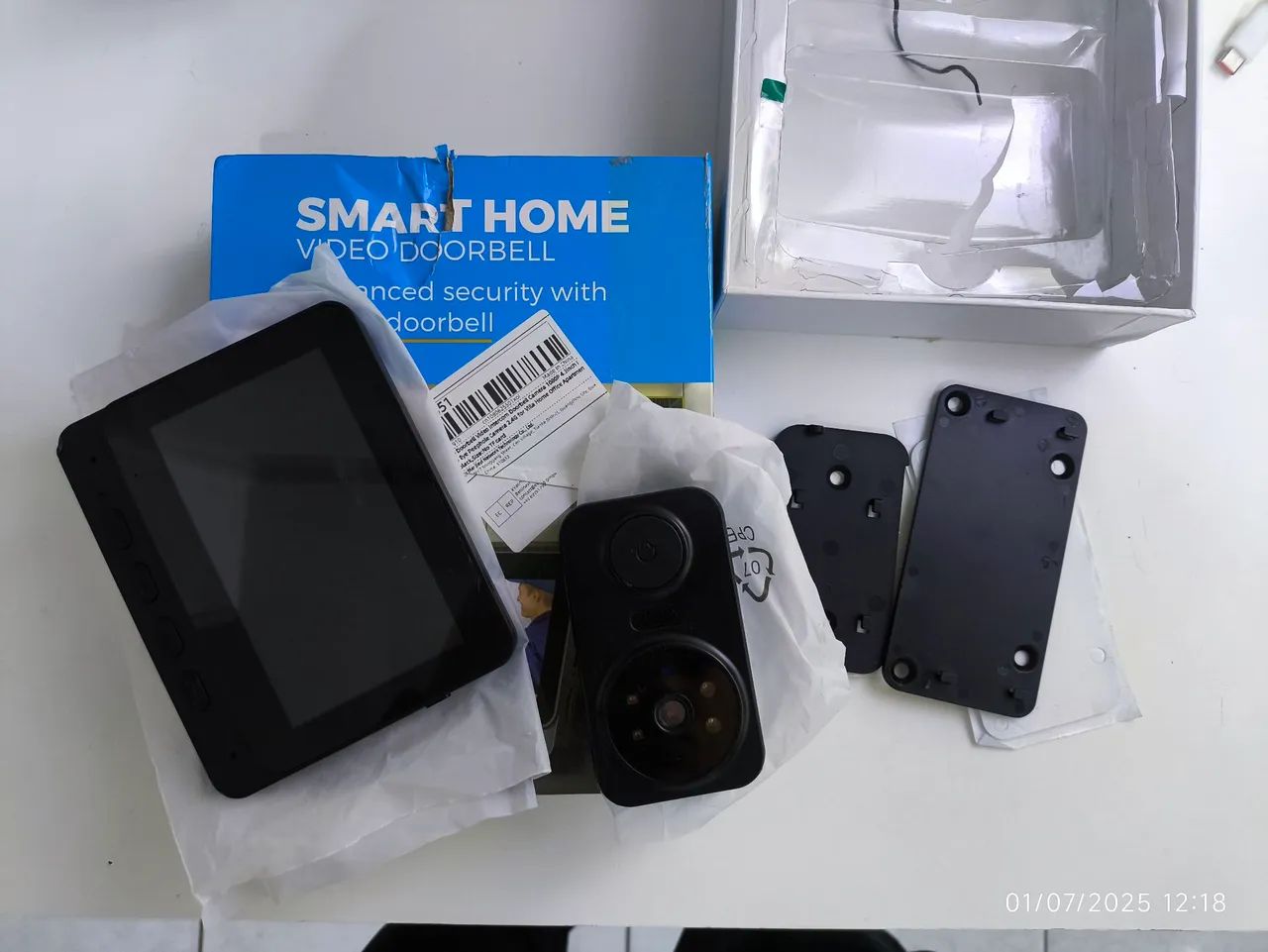 Smart Home Video Doorbell com monitor