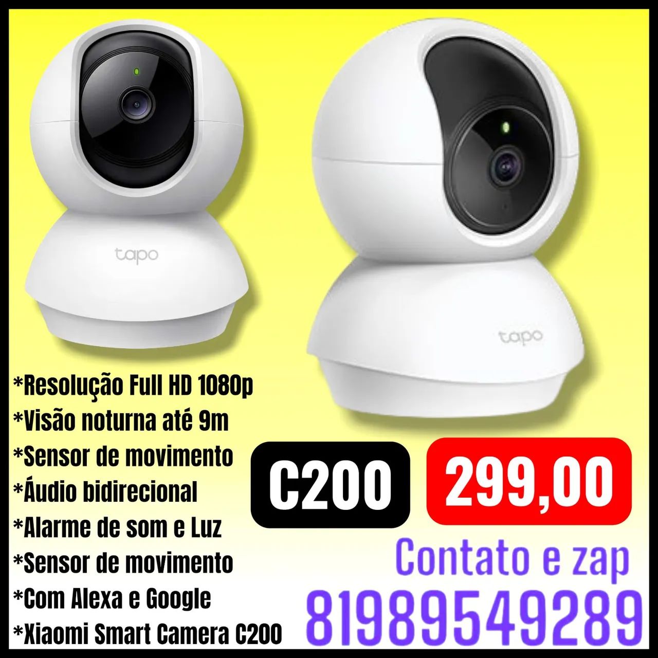 Câmera Smart xiamim C200 