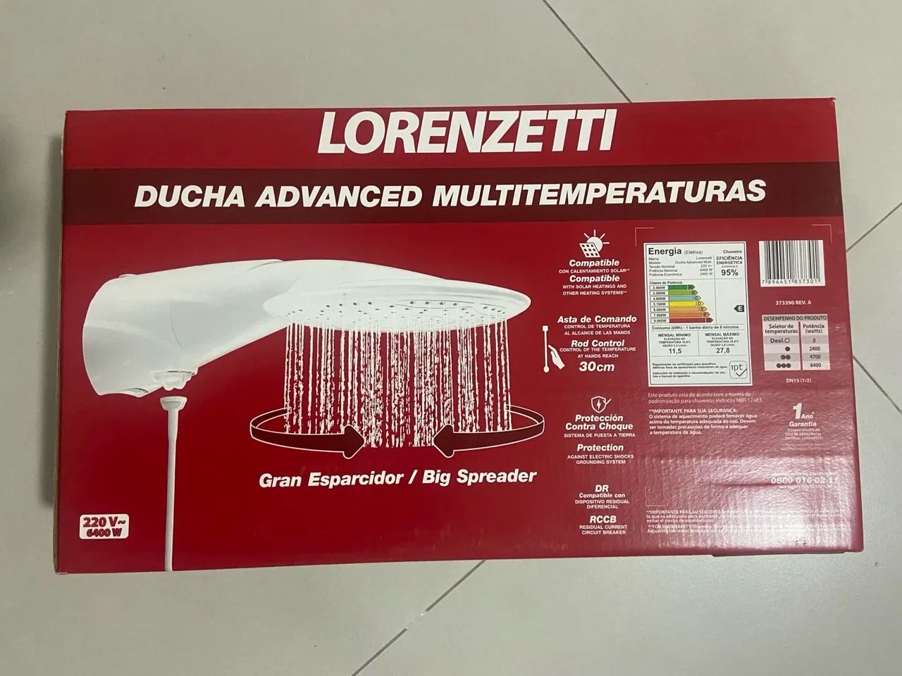 Ducha Lorenzetti Advanced Multitemperaturas 6400W