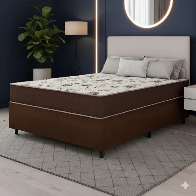 Conjunto base e colchão d33 casal