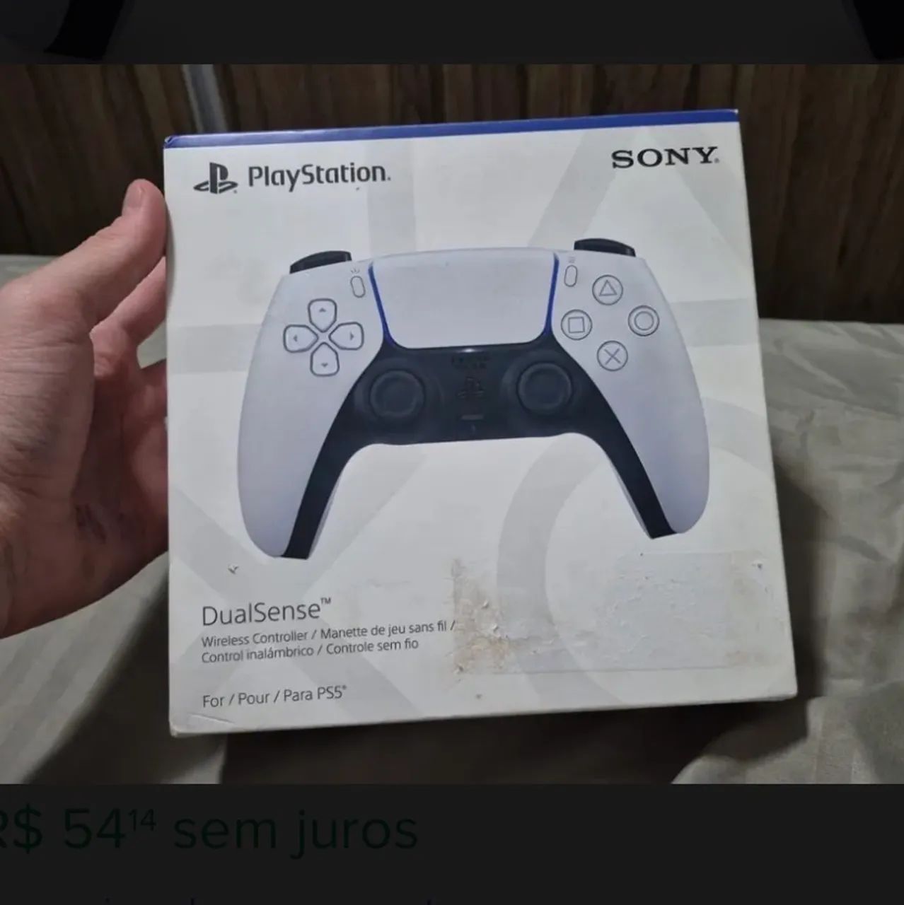 Controle Joystick Sem Fio Sony Playstation Dualsense Branco - Foto 2