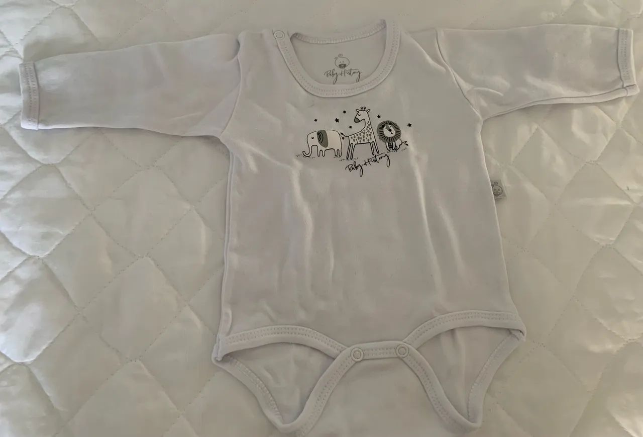 Body Bebê Manga Longa - Safari - Foto 2