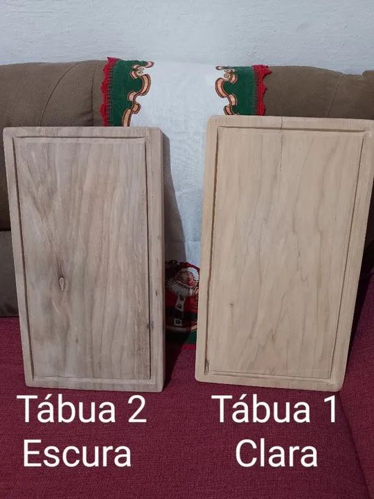 Tábuas de madeira para cozinha - Escura e Clara