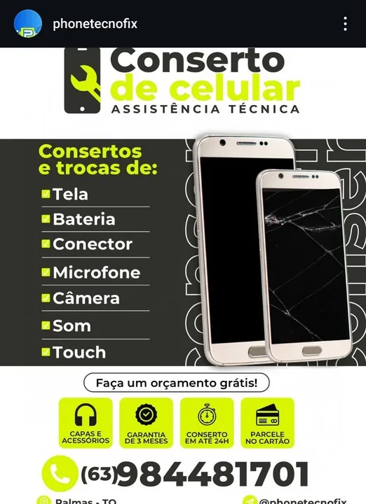Precisando consertar seu celular, fale comigo!