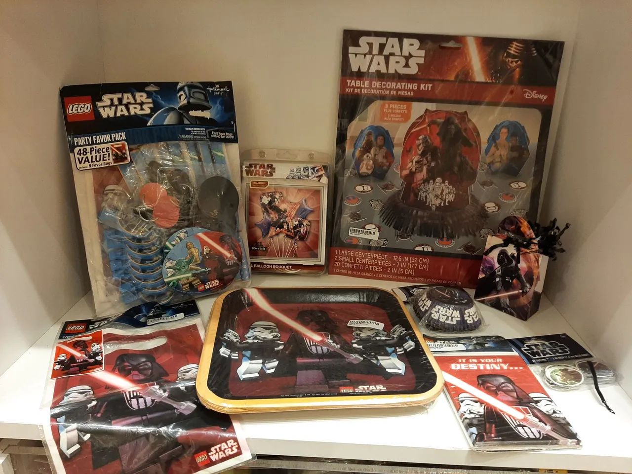 Kit Decoração Festa Star Wars LEGO completa 