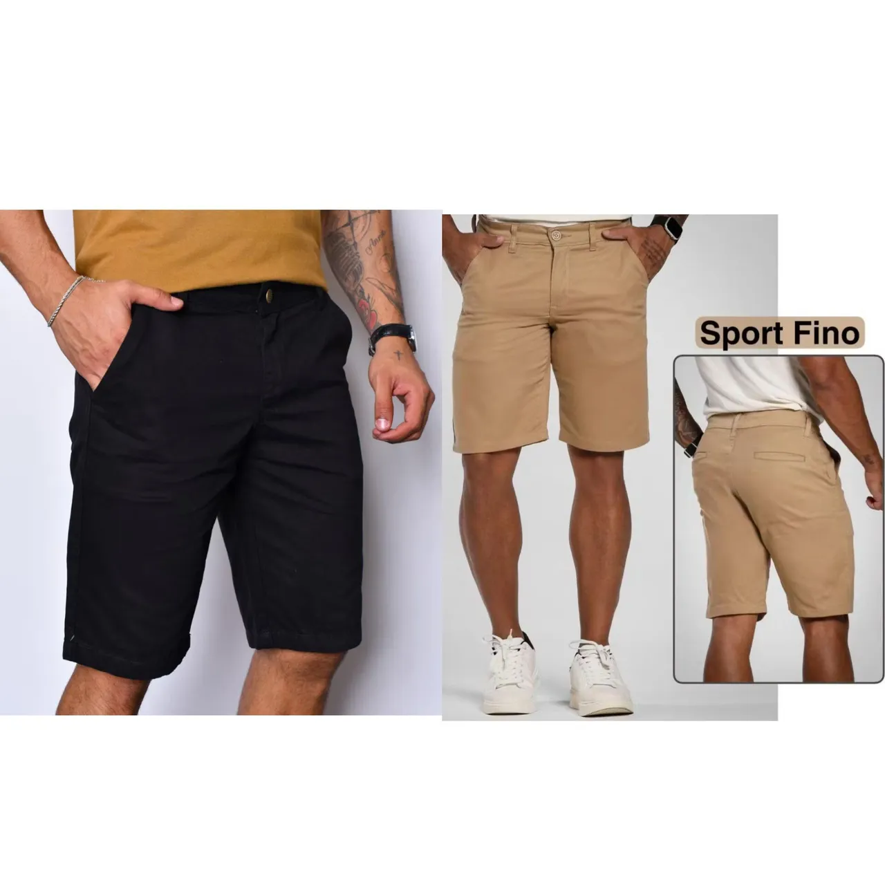 Bermuda sport fino sarja masculina