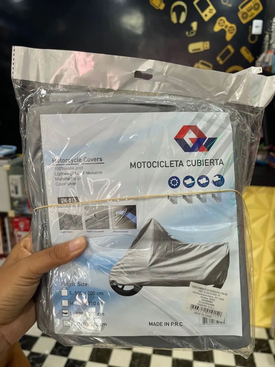 Capa Protetora para Motocicleta Impermeável