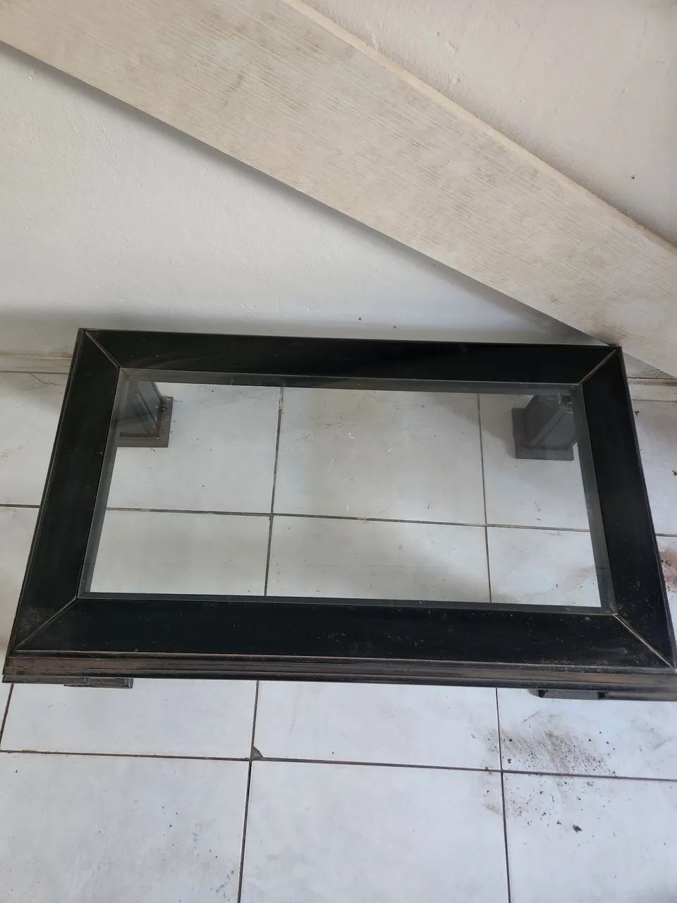 Mesa de centro de vidro 